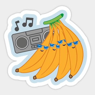 Banana Beach Radio Sticker